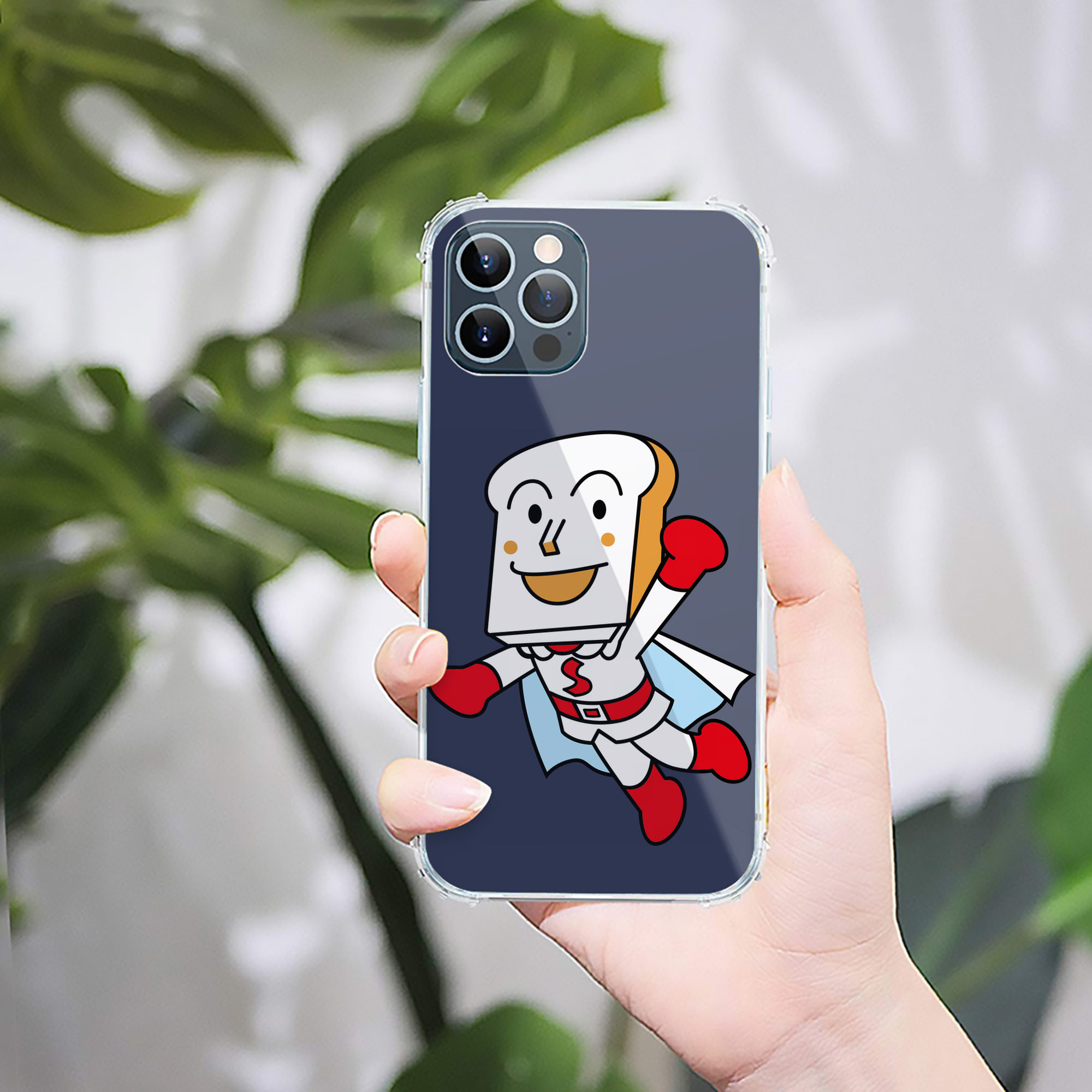 （画像用） アンパンマン Anpanman 【iPhone 12シリーズ対応】透明スマホケース（クリアソフトケース）